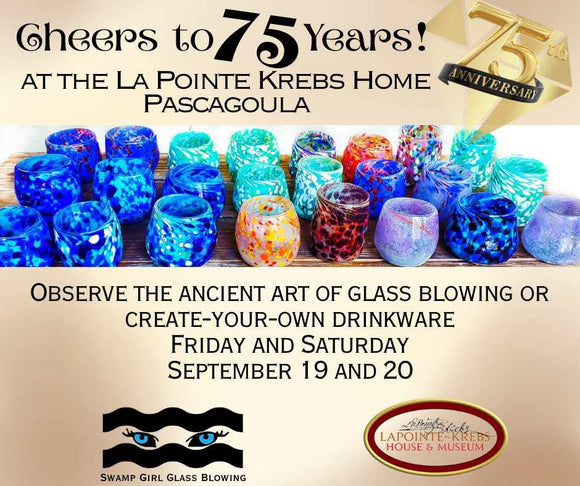 CHEERS TO 75 YEARS!!!🥂🎉 - Create-your-own drinking glass - Glassblowing